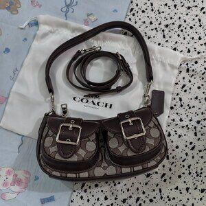 Coach Double Pocket Shoulder Bag